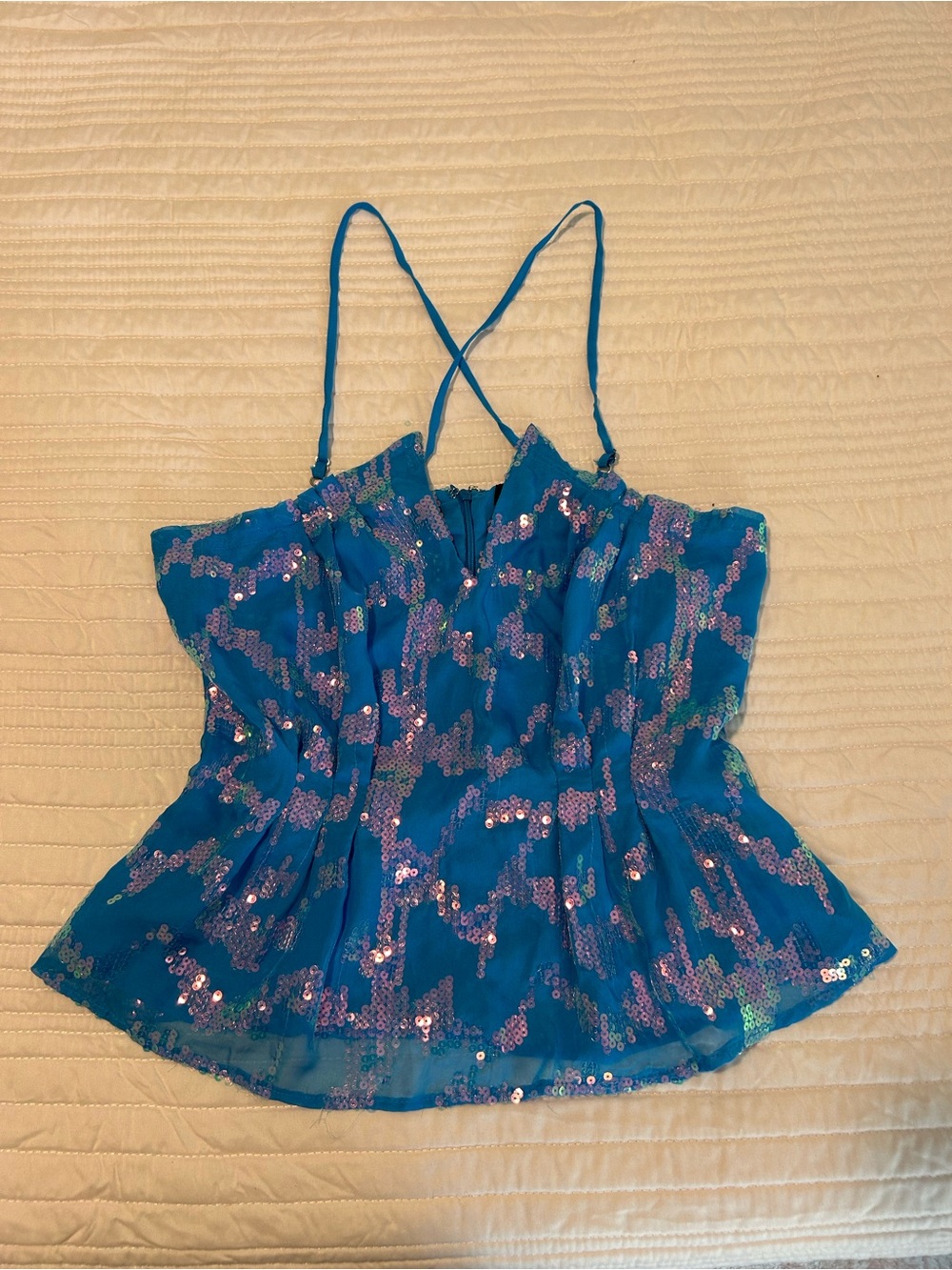 Bebe Sequin Top